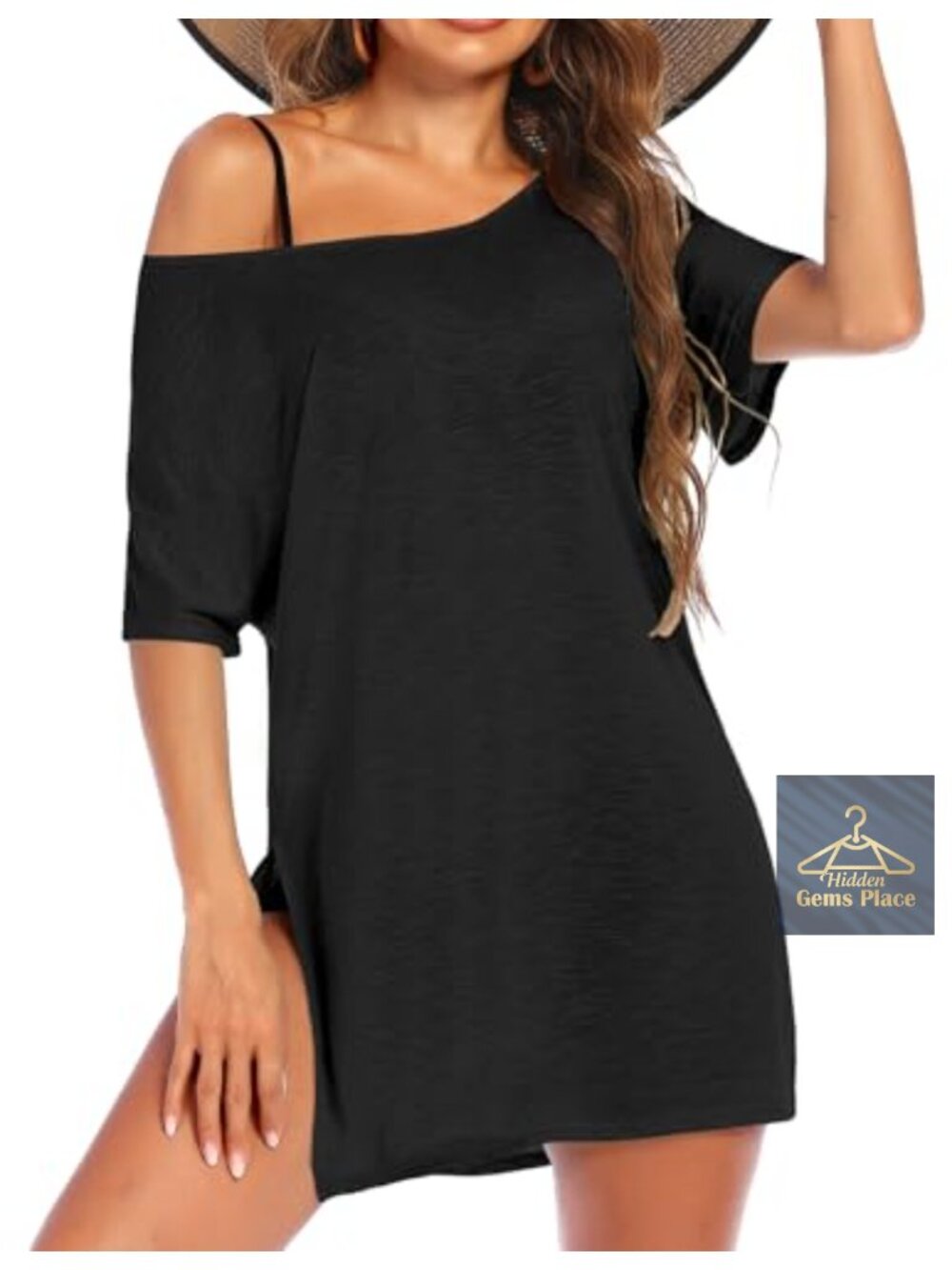 Women's Beach Cover Up Short Sleeve Swimsuit Shirt